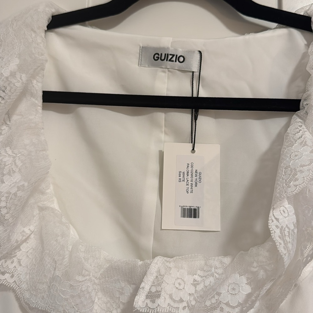 Danielle Guizio Paloma Lace Top in white - Picture 5 of 7